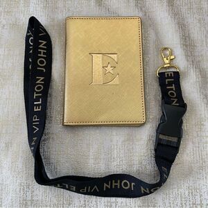 Sir ELTON JOHN Final YELLOW BRICK ROAD TOUR Passport Holder & VIP Lanyard
